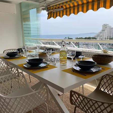Apartment Grand 4 Pieces 6 Personnes Fabuleuse Vue Clim Garage Villeneuve-Loubet